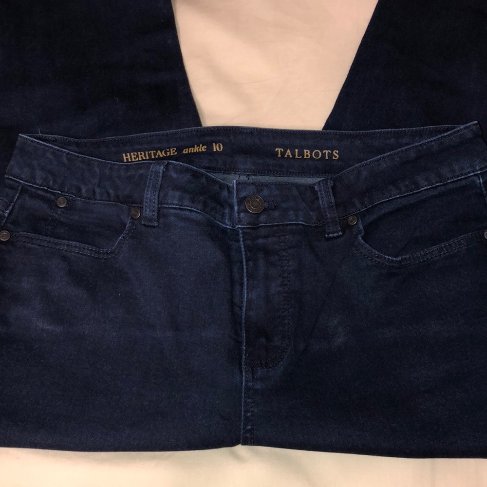 Talbots Heritage ankle dark denim